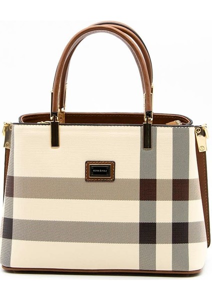 Kadın El Çantası Krem - Taba NV987 modelleri