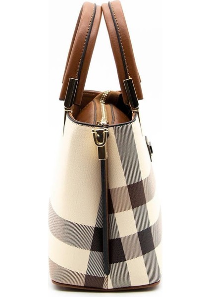 Kadın El Çantası Krem - Taba NV987 indirimleri