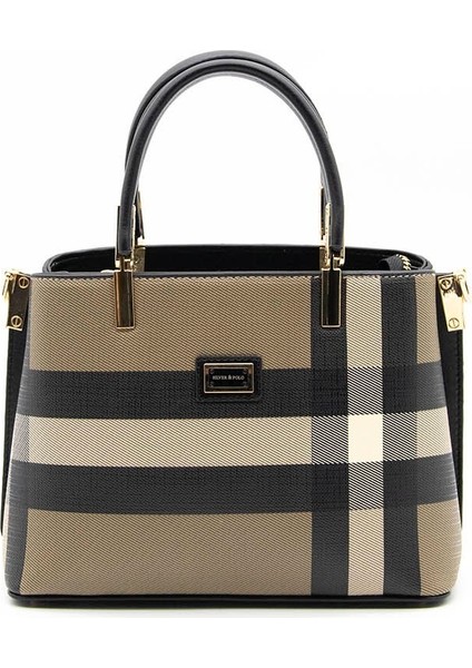 Silver Polo Kadın El Çantası Kahve - Siyah NV987 modelleri