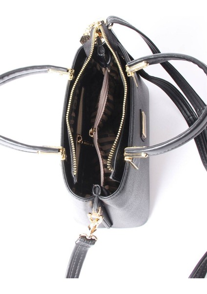 Silver Polo Kadın El Çantası Kahve - Siyah NV987 fırsatları