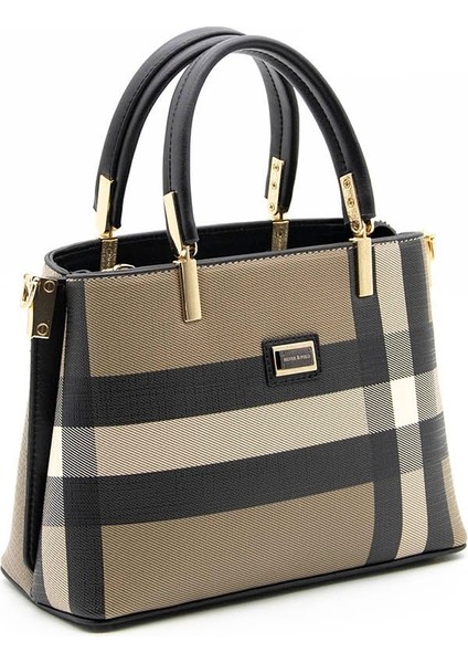 Silver Polo Kadın El Çantası Kahve - Siyah NV987 indirimleri