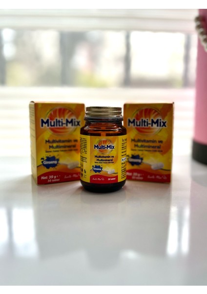 Multi-Mix Multivitamin ve Multimineral 30 Tablet 3'lü Set