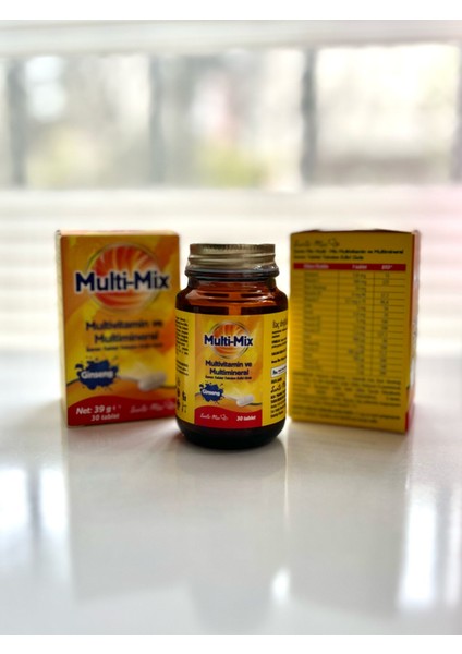 Multi-Mix Multivitamin ve Multimineral 30 Tablet 3'lü Set