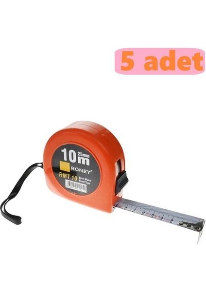 Şerit Metre 10*25 mm RMT10 -5 Adet-