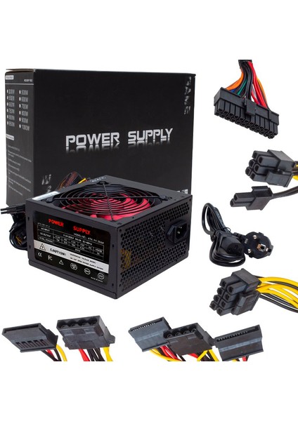 Powermaster 250 Watt 12 cm Fanlı Pc Power Supply 20+4 Pin Bilgisayar Güç Kaynağı