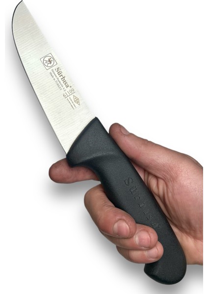 Sürbisa 61109 Yüzme Bıçağı Kasap Bıçağı Bıçağı Siyah Perçinsiz Sap