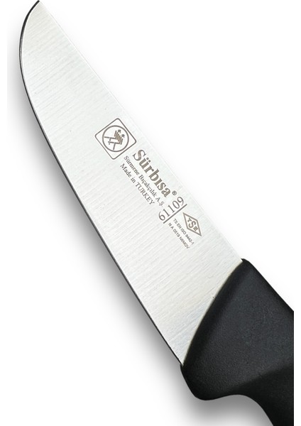 Sürbisa 61109 Yüzme Bıçağı Kasap Bıçağı Bıçağı Siyah Perçinsiz Sap modelleri