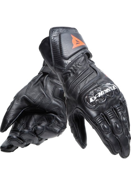 Carbon 4 Long Gloves Black Deri Eldiven