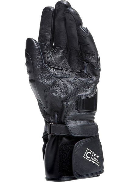 Carbon 4 Long Gloves Black Deri Eldiven