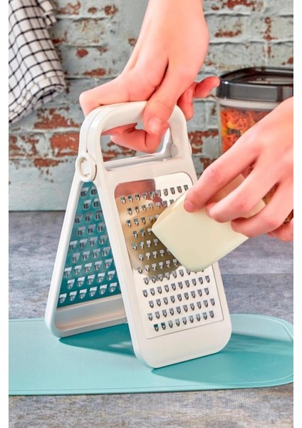 Ayrılabilir Inox Paslanmaz Çelik Rende, Pratik Katlanabilir Özel Tasarım Rende Beyaz