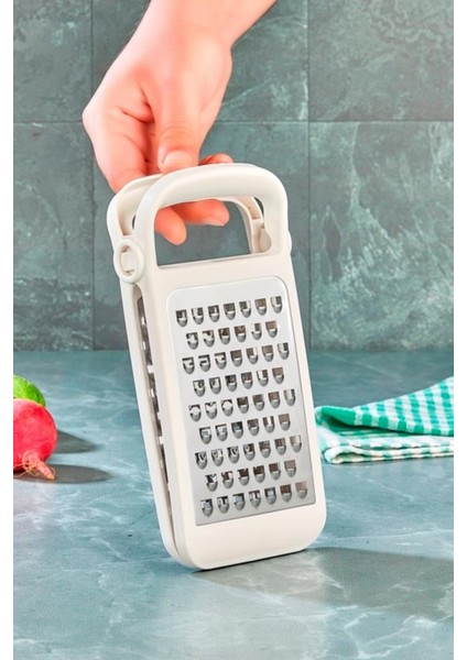 Ayrılabilir Inox Paslanmaz Çelik Rende, Pratik Katlanabilir Özel Tasarım Rende Beyaz