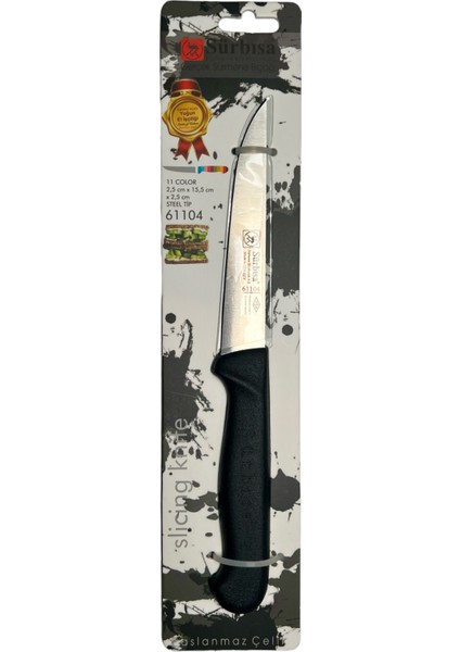 Sürbisa Sebze Bıçağı 61104 Siyah Perçinsiz Sap Orijinal fiyatları