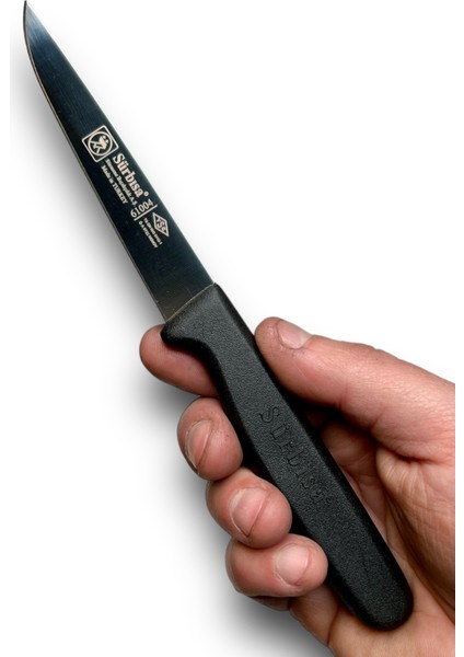 Sürbisa Mutfak Bıçağı 61004 Siyah Perçinsiz Sap Orijinal