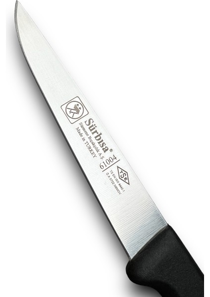 Sürbisa Mutfak Bıçağı 61004 Siyah Perçinsiz Sap Orijinal modelleri