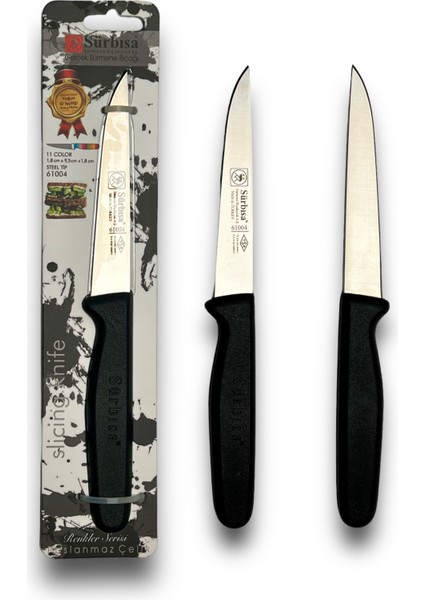 Sürbisa Mutfak Bıçağı 61004 Siyah Perçinsiz Sap Orijinal indirimleri