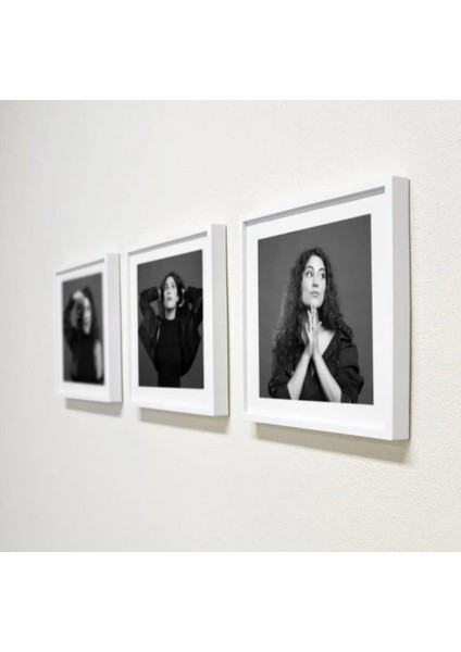 Söktak Kare Çerçeve Beyaz 3 Adet Fotoğrafsız