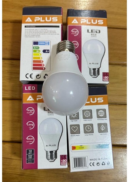 4 ADET10V LED A Plus LED Ampul