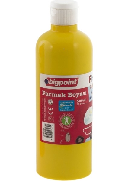 Parmak Boyası 500 ml Sarı 3'lü Paket