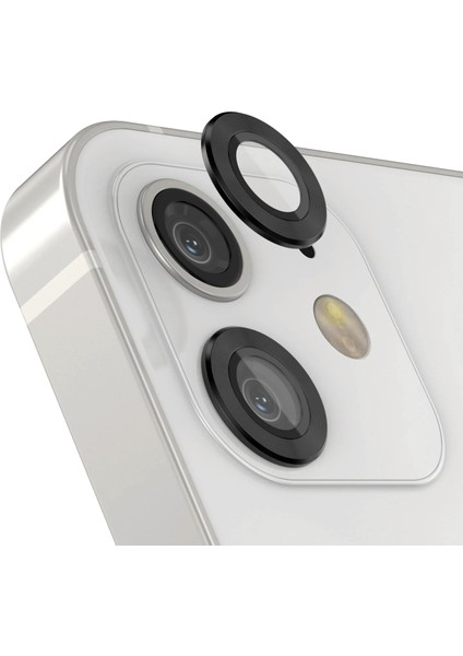 iPhone 11 ile Uyumlu Kamera Camı Lens Koruyucu Halka Seti - FC381