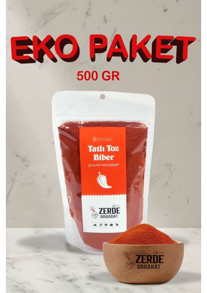 Tatlı Toz Kırmızıbiber Eko Paket 500 gr