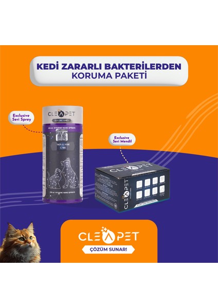 Kedi Zararlı Bakterilerden Koruma Paketi