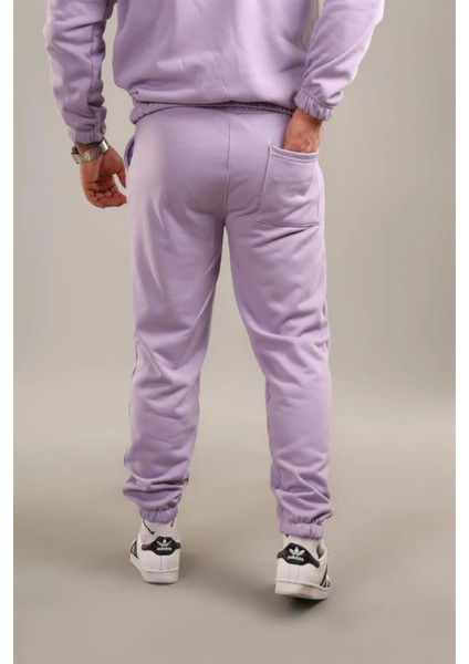 Unısex 3 Iplik Şardonlu Lila Jogger Eşofman modelleri
