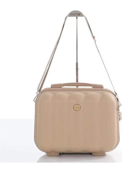 Kırılmaz Polipropilen 3'lü Valiz Seti Büyük & Orta & Makyaj Şampanya V305 modelleri