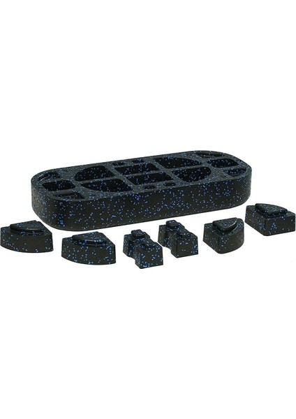 Mavi Aerobik Step Tahtası Foam Step Spor Aleti 70 x 30.5 x 15 cm Ayarlı 2