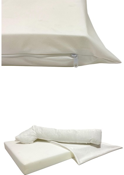 Bolster Üst Kalite Köpek Yatağı Süngerli,sıvı Geçirmez Alez Kılıflı