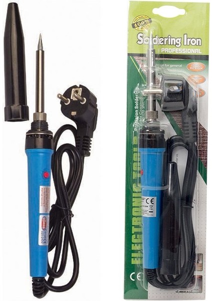 Powermaster ZD-70D 20-130 Watt Plastik Başlıklı Korumalı Buton Ayarlı Kalem Lehim Havya Makinası 220V Priz Tipi
