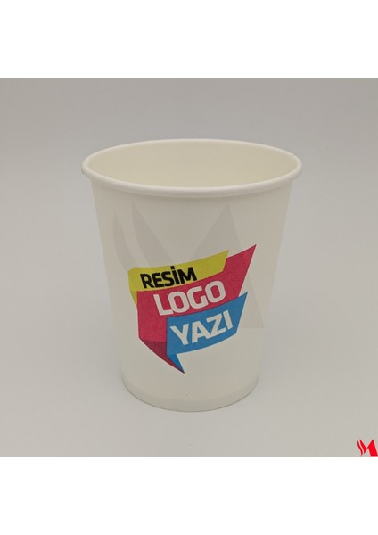 Özel Baskılı 7 Oz Vendıng Karton Bardak 50 Adet