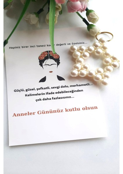 15 Adet Inci Anahtarlık - Melek Kanadı Kuşe Kartlı Anneler Günü Hediyesi - Jelatinli fiyatları
