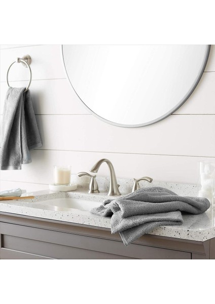 4 Adet Pamuklu El Yüz Havlusu Gri Misafir Havlusu 50X90 Baş Kafa Havlusu Banyo Mutfak Havlusu fırsatları