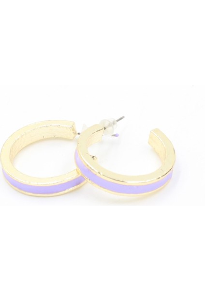 097 7508 Gold Halka Lila Tek Ebat Küpe fiyatları