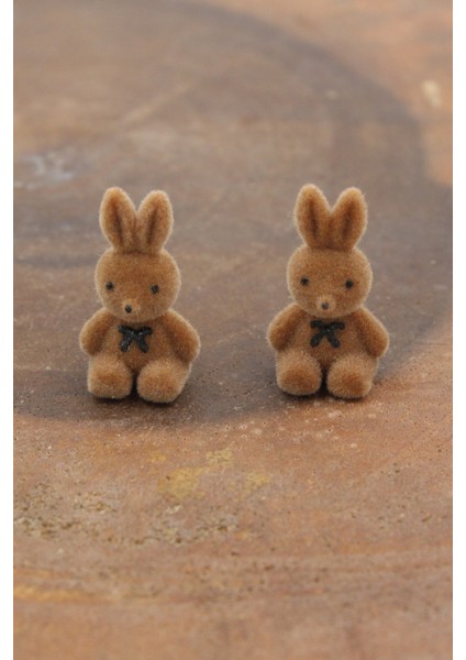 093 2500 Peluş Ayıcık Kahve Tavşan Tek Ebat Küpe modelleri