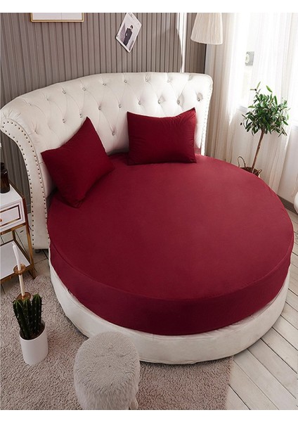 Çap Seçenekli Yuvarlak Lastikli Çarşaf Seti Pamuklu