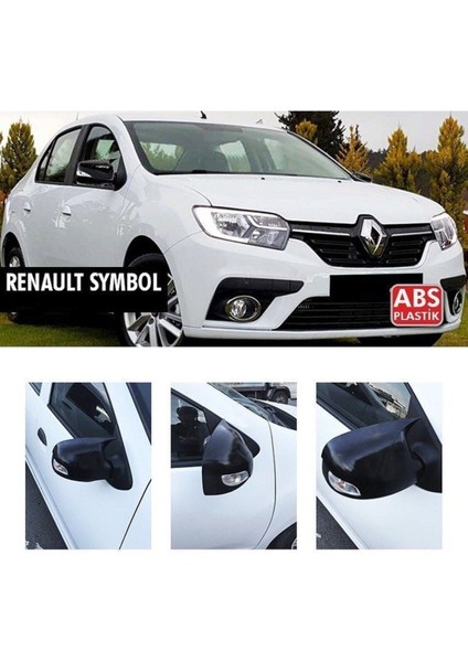 Renault Symbol 3 Batman Yarasa Ayna Kapağı Piano Black 2012 ve Üzeri