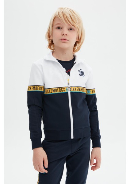 BG Store Erkek Çocuk Beyaz Eşofman Üstü 23Ss0Bk1529 fiyatları
