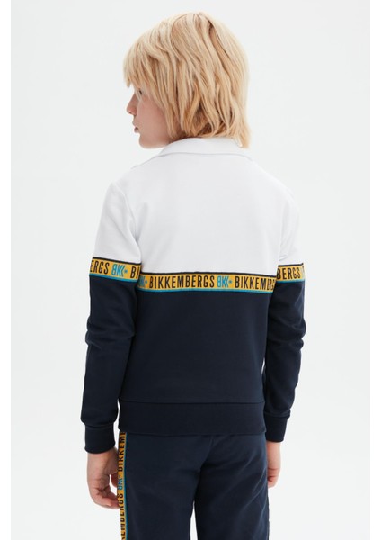 BG Store Erkek Çocuk Beyaz Eşofman Üstü 23Ss0Bk1529 fırsatları