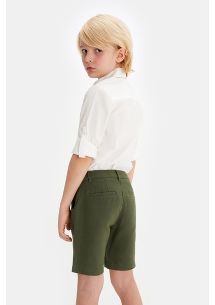 Erkek Çocuk Ekru Gömlek 23SS0NB3601