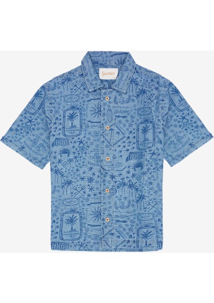 Erkek Çocuk Mavi Gömlek 23SS0SW5603 indirimleri