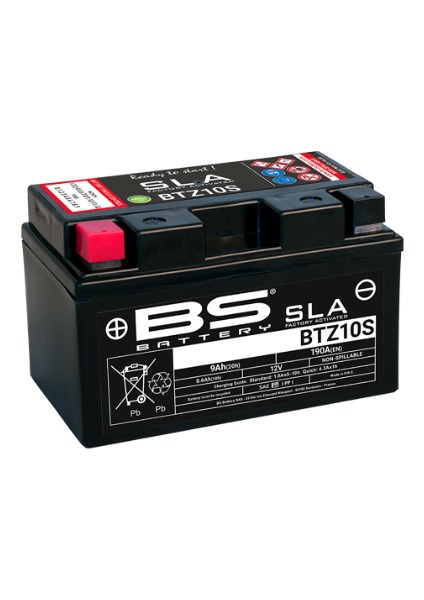 Bs Motosiklet Aküsü BTZ10S (Sla) 12 Volt 9 Amper