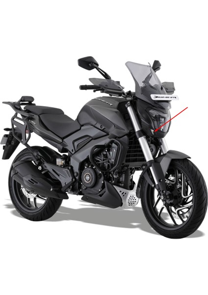 Bajaj Dominar D 250 Far Dekoratif Kapak Sağ Kabartmalı Etiket modelleri