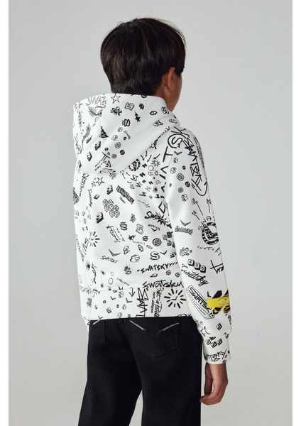 Erkek Çocuk Desenli Sweatshirt 23PFWSW1561 modelleri