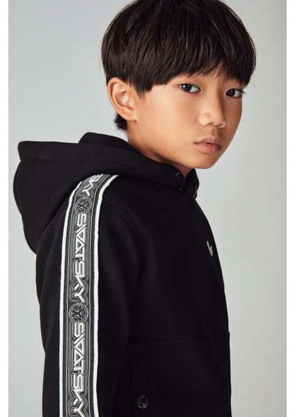 Erkek Çocuk Siyah Sweatshirt 23FW0SW1578