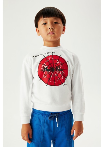 Erkek Çocuk Beyaz Sweatshirt 23FW0NB3426 fiyatları
