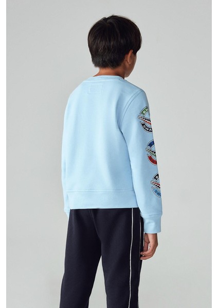 Erkek Çocuk Açık Mavi Sweatshirt 23PFWSW1565 modelleri