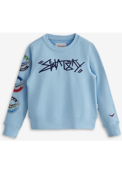 Erkek Çocuk Açık Mavi Sweatshirt 23PFWSW1565 indirimleri