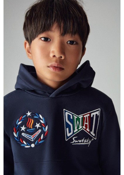 Erkek Çocuk Lacivert Sweatshirt 23PFWSW1562 fırsatları