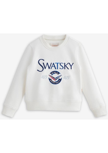Erkek Çocuk Beyaz Sweatshirt 23PFWSW1560